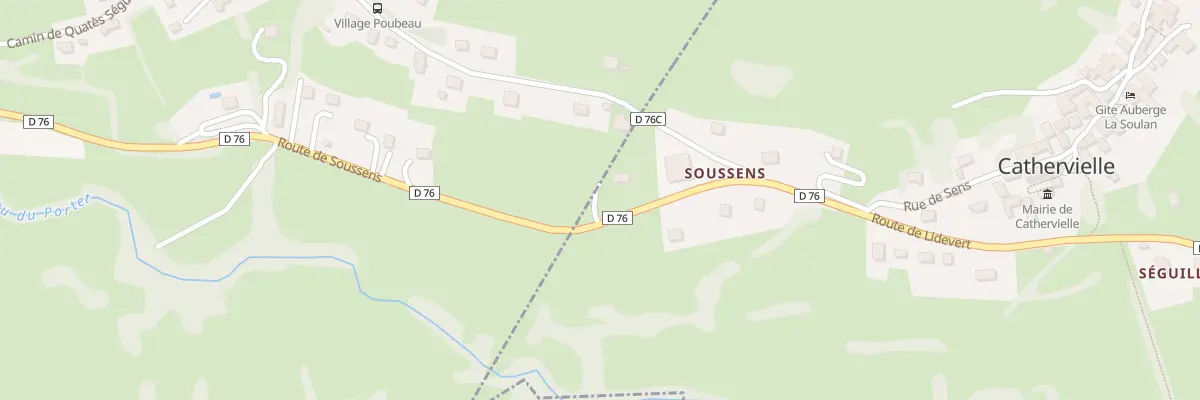 Plan du 23 Soussens à Cathervielle