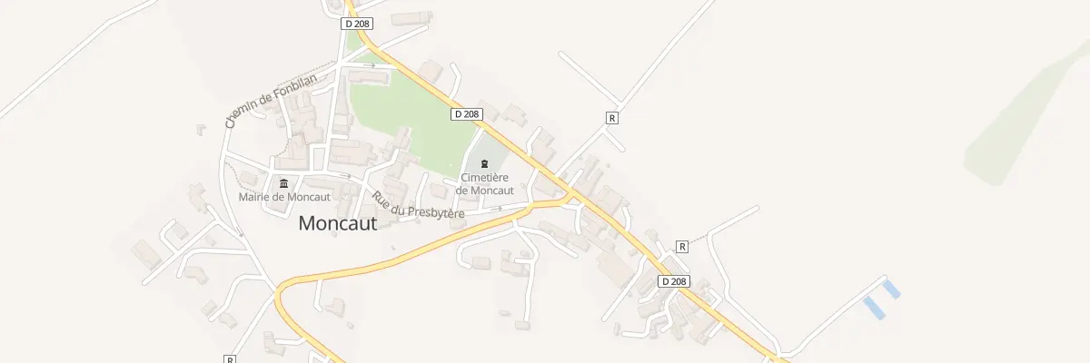 Plan du 5051 Le Bourg à Moncaut