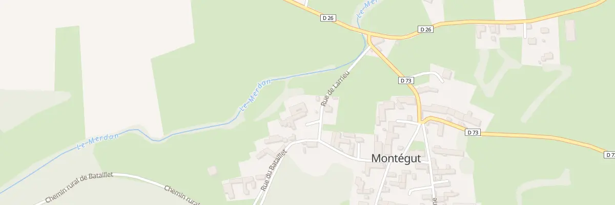 Plan du 2 Rue de Larrieu à Montégut