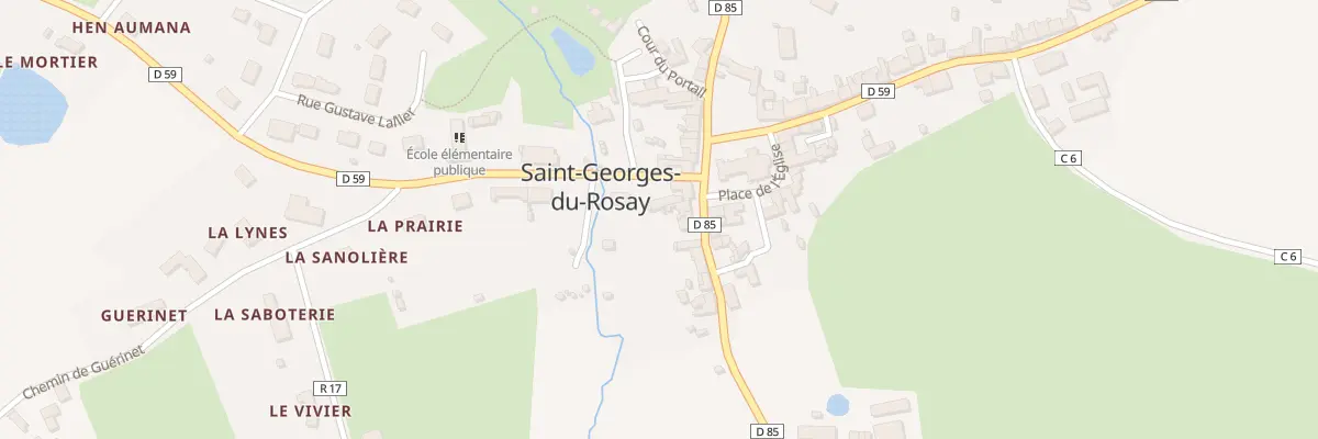 Plan du 2 Pl de L Eglise à Saint-Georges-du-Rosay