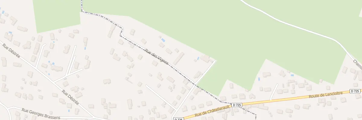 Plan du 14 Rue des Vignes à Châtellerault