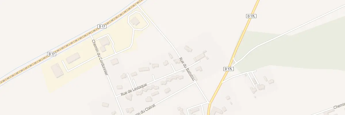 Plan du 205 Rue de Lestaque à Lécussan