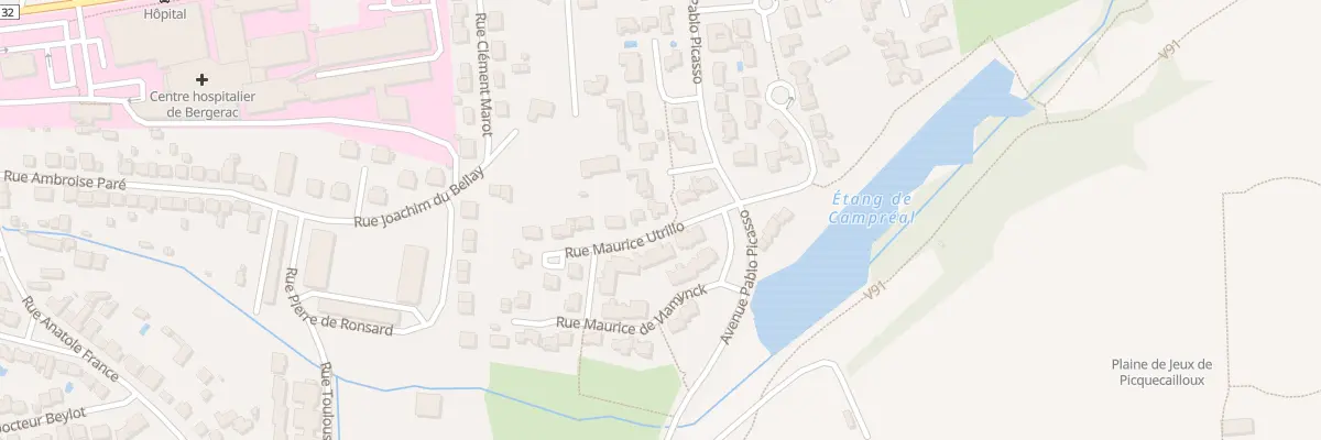 Plan du 8 Imp Georges Rouault à Bergerac
