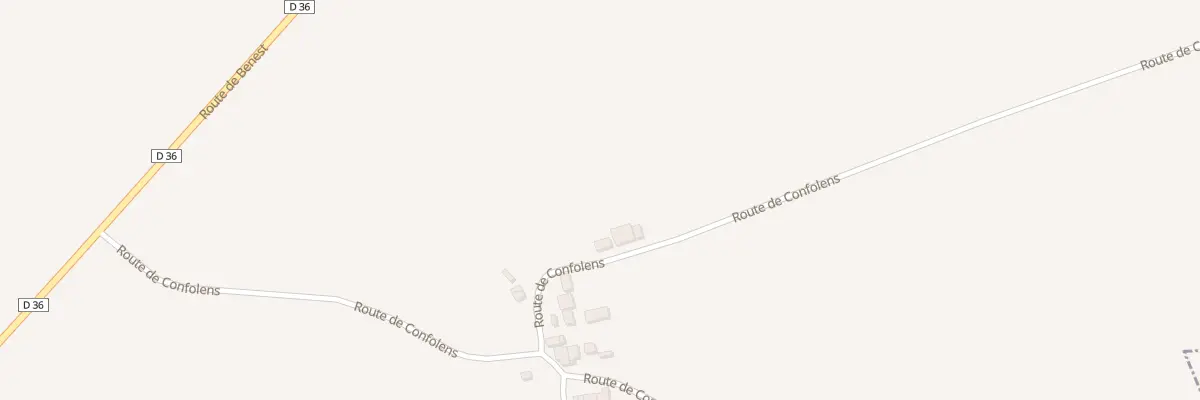 Plan du 4 Rte de Confolens à Pleuville