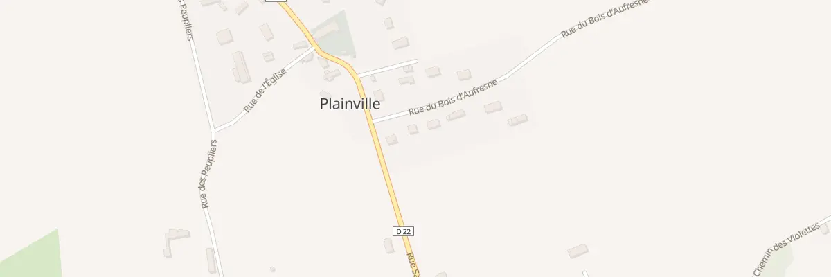 Plan du 9001 Rue du Bois d’Aufresne à Plainville