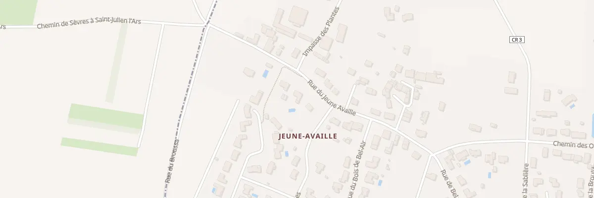 Plan du 13 Rue du Jeune Availle à Saint-Julien-l’Ars