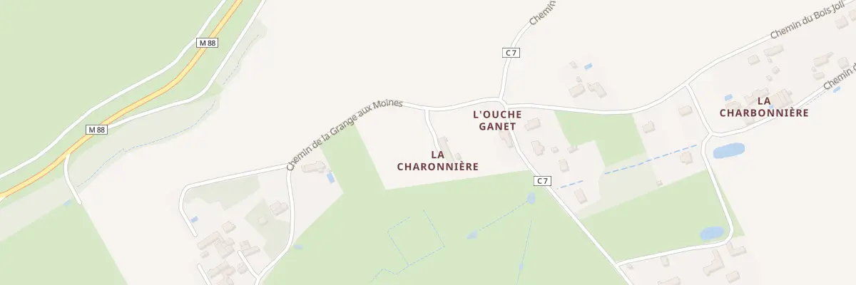 Plan du 1 Che de la Grange aux Moines à Berthenay