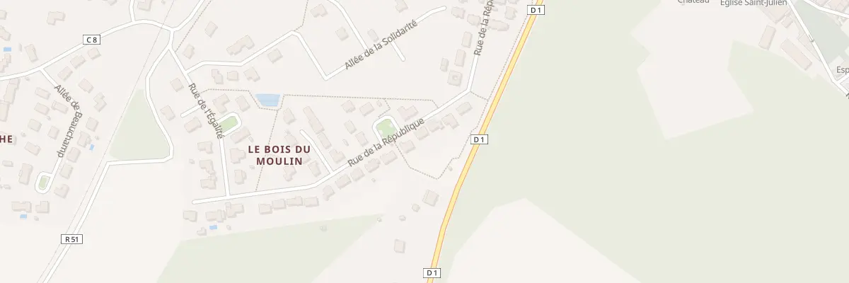 Plan du 13 Rue de la République à Saint-Julien-l’Ars