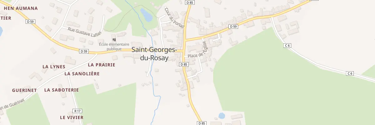 Plan du 3 Pl de L Eglise à Saint-Georges-du-Rosay