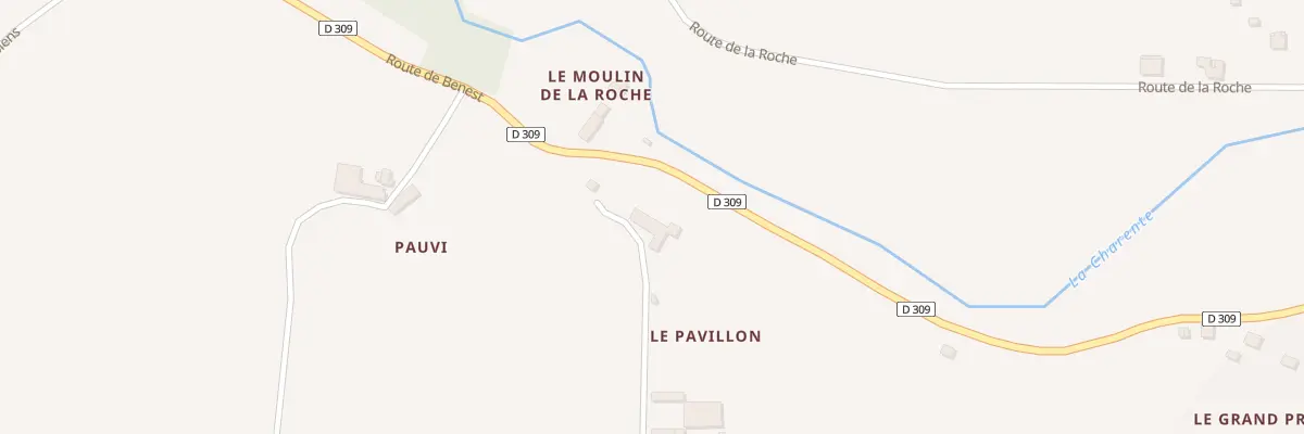 Plan du 1 Le Pavillon à Alloue