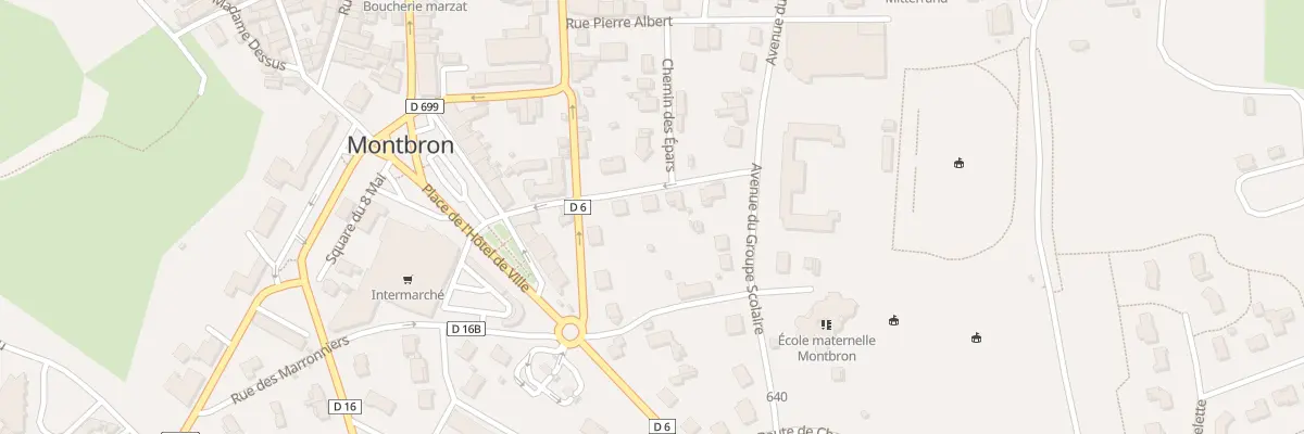 Plan du 5 Rue du Professeur Basset à Montbron