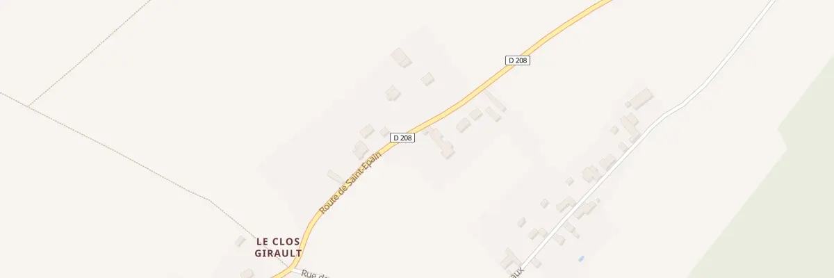 Plan du 20 Rte de Saint-Epain à Trogues