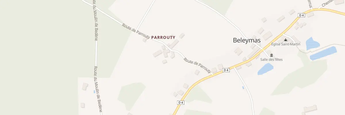 Plan du 21 Parrouty-Sud à Beleymas