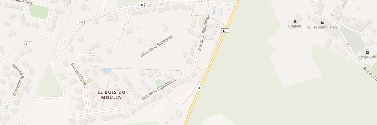 Plan du 8 Rue de la République à Saint-Julien-l’Ars