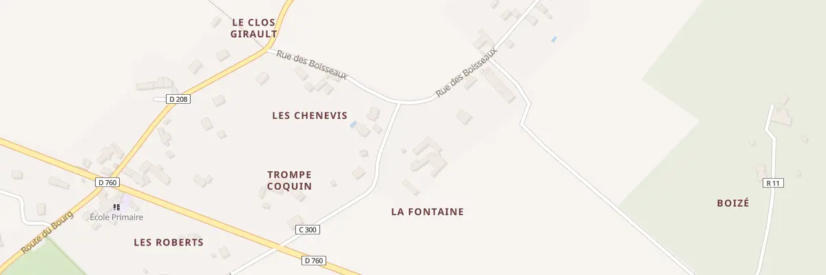 Plan du 1 La Fontaine à Trogues