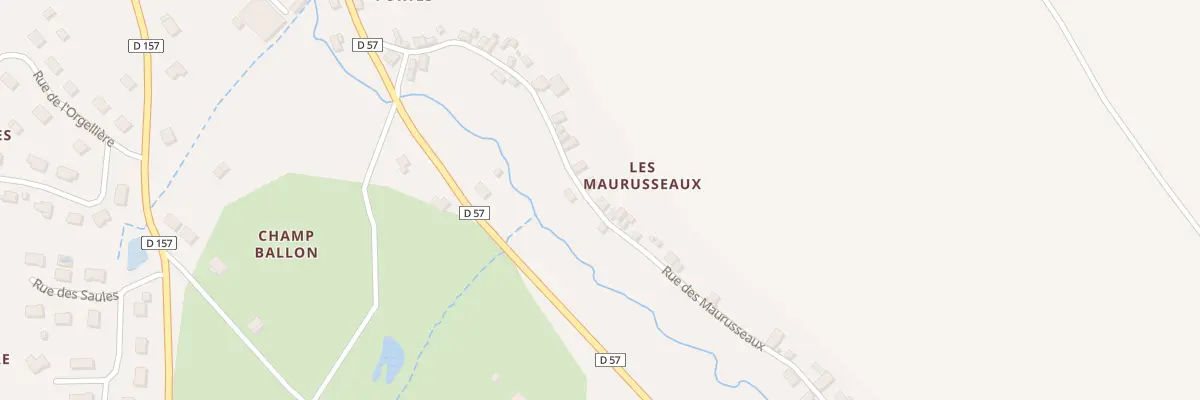 Plan du 34 Rue des Maurusseaux à Villaines-les-Rochers