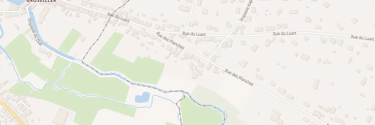 Plan du 14 Rte des Planches à Duneau
