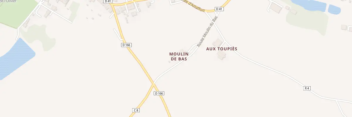 Plan du 4 Rte du Moulin du Bas à La Romieu