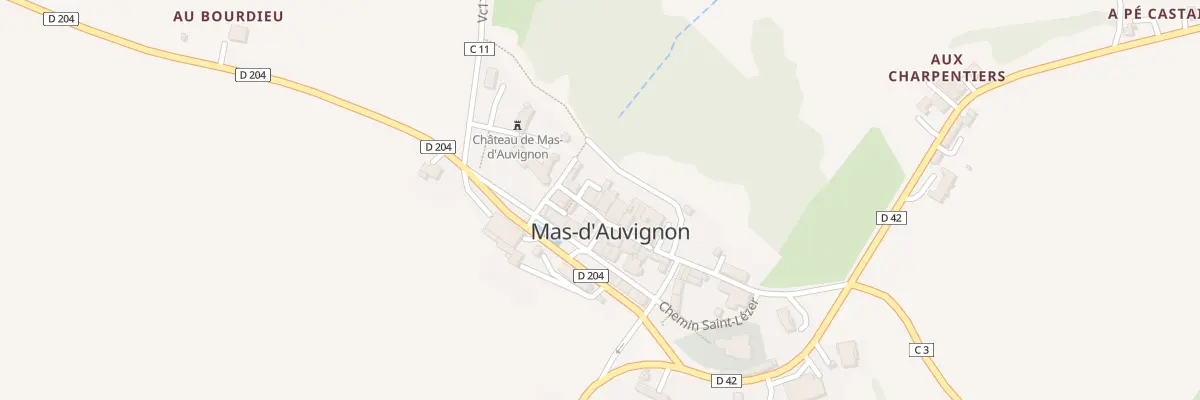 Plan du 4 Rue de la Forge à Mas-d’Auvignon