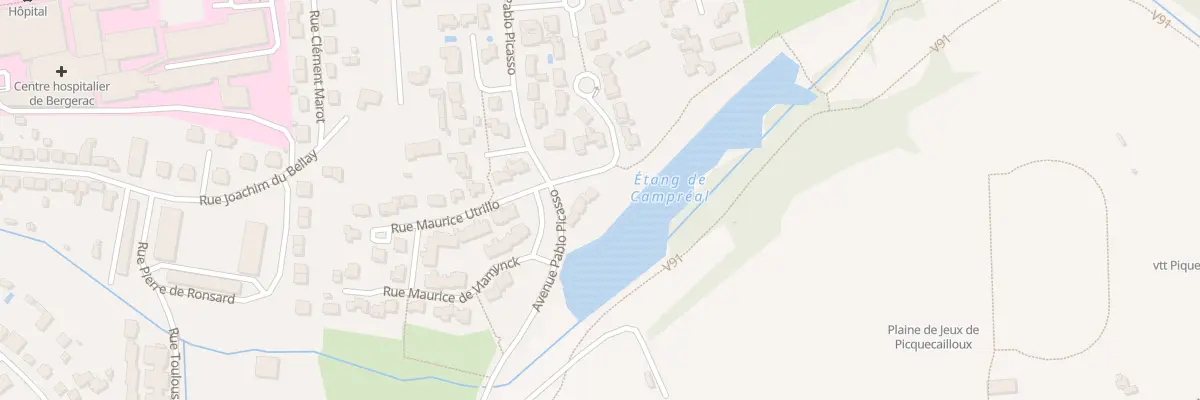 Plan du 15 Av Pablo Picasso à Bergerac