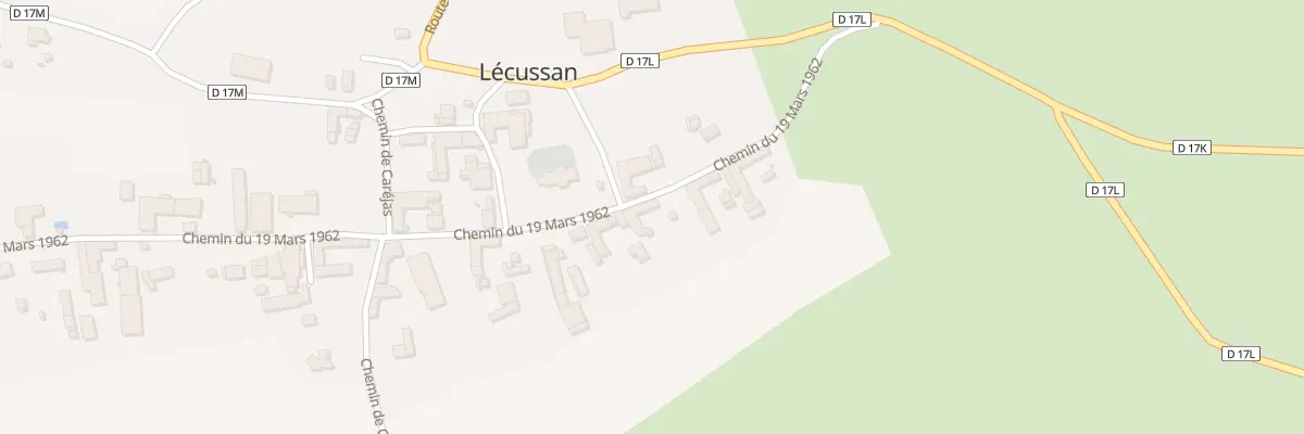 Plan du 24 Le Village à Lécussan