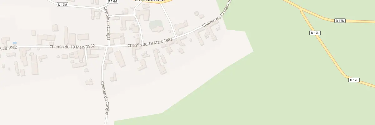 Plan du 870A Chem du 19 Mars 1962 à Lécussan
