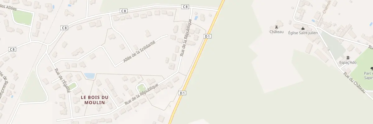 Plan du 5 Rue de la République à Saint-Julien-l’Ars