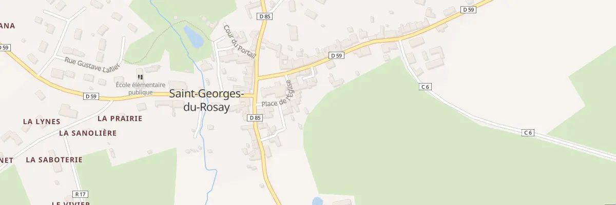 Plan du 10 Pl de L Eglise à Saint-Georges-du-Rosay