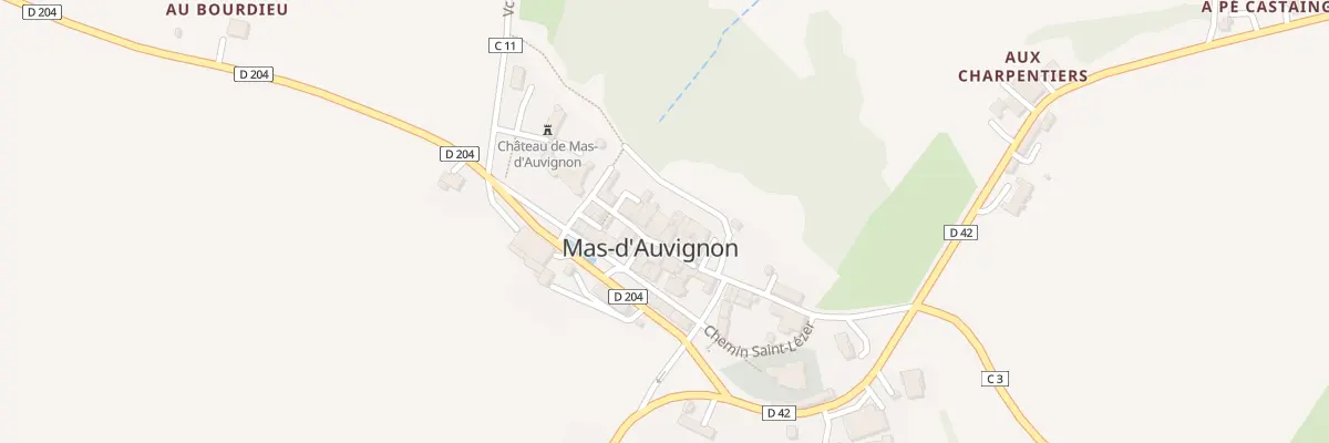 Plan du 1 Pl des Arcades à Mas-d’Auvignon
