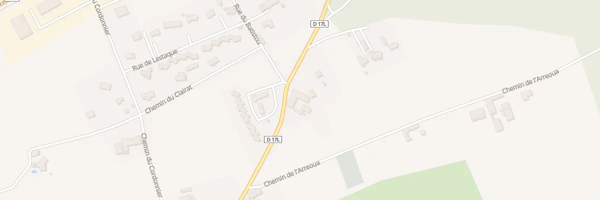 Plan du 715 Rte des Barraquettes à Lécussan