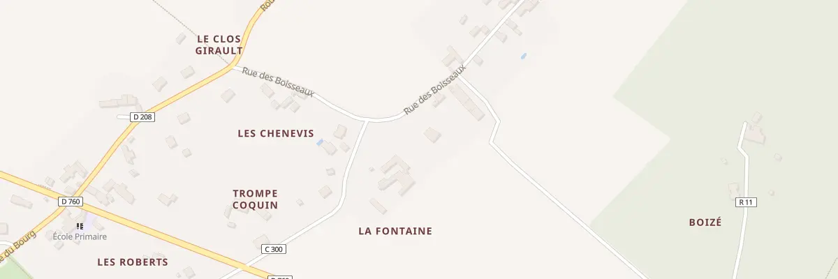 Plan du 1B La Fontaine à Trogues