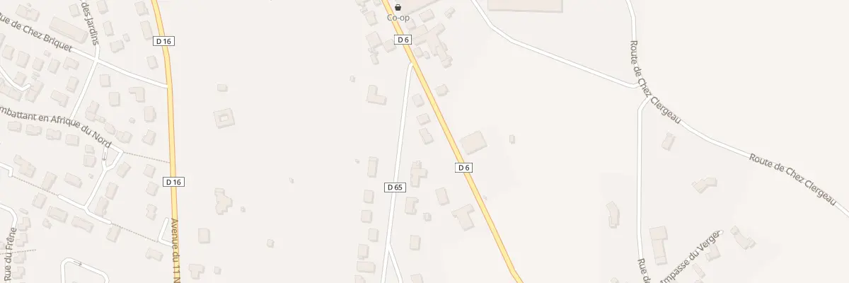 Plan du 25 Rte de Piégut à Montbron
