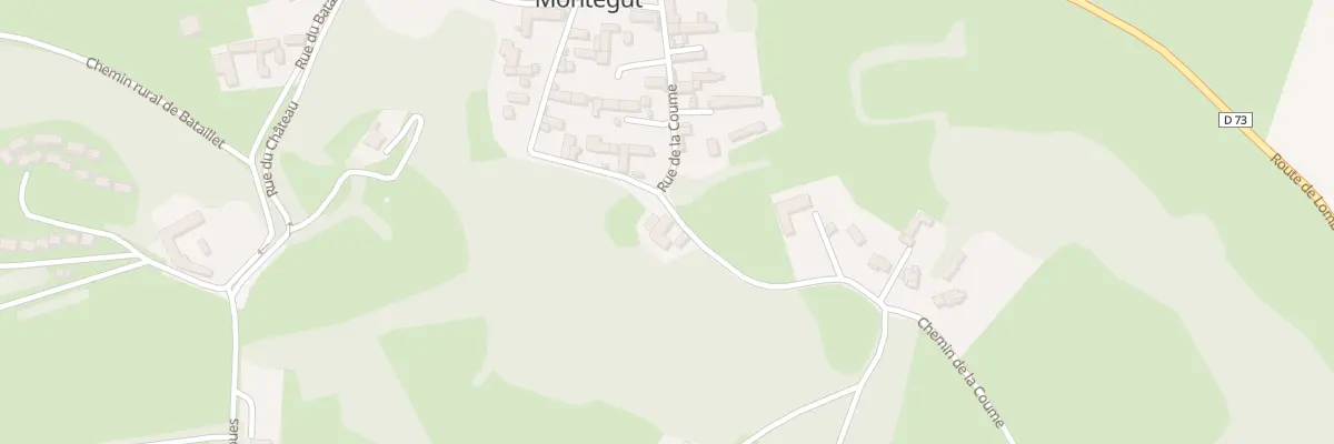 Plan du 7 Rue de la Coume à Montégut