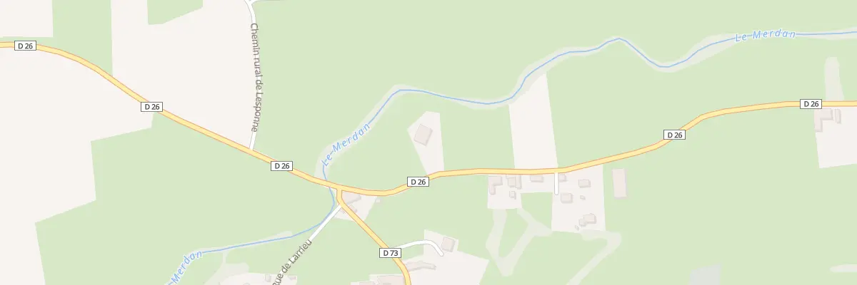 Plan du 2 Rte d’Aventignan à Montégut