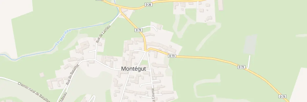 Plan du 2 Pl de l’Église à Montégut