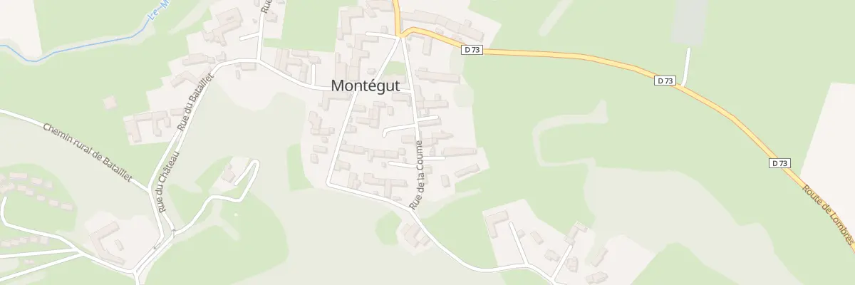 Plan du 8 Rue de la Coume à Montégut