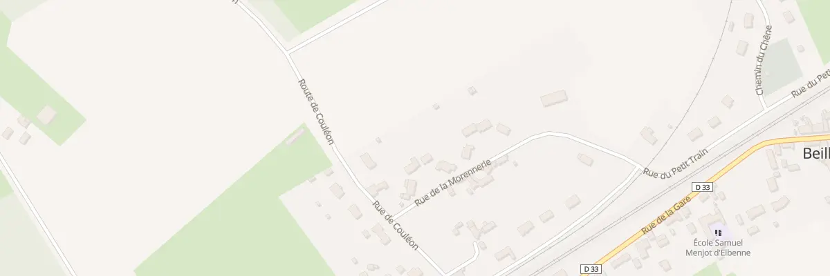 Plan du 16 Rue de la Morennerie à Beillé