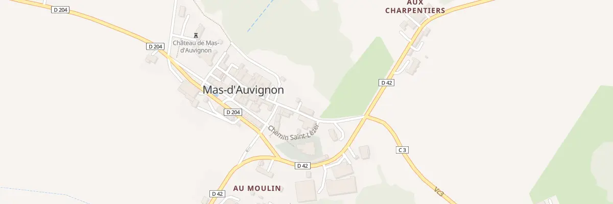 Plan du 2 Rue de la Métairie à Mas-d’Auvignon