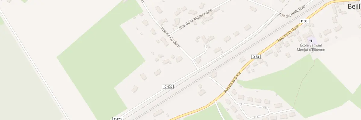 Plan du 1 Rue de Couléon à Beillé