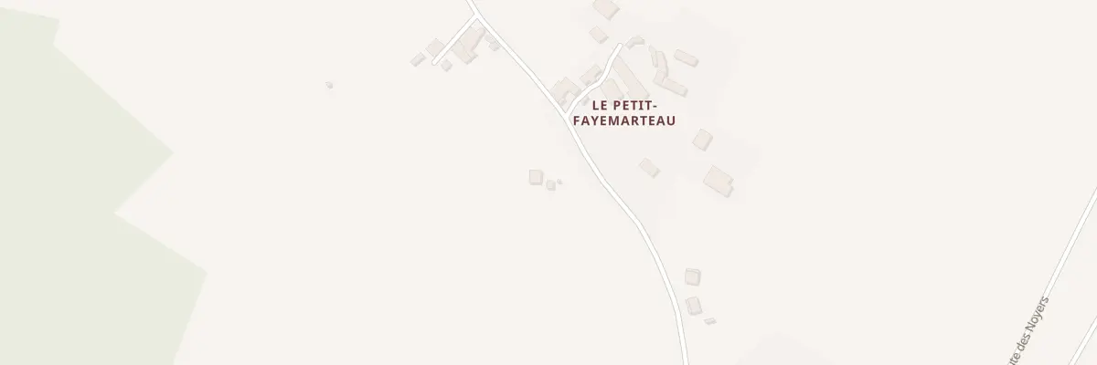 Plan du 70 Petit Fayemarteau Sud à Hautefaye
