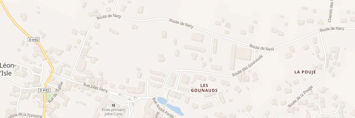 Plan du 1 Rte des Gounauds à Saint-Léon-sur-l’Isle