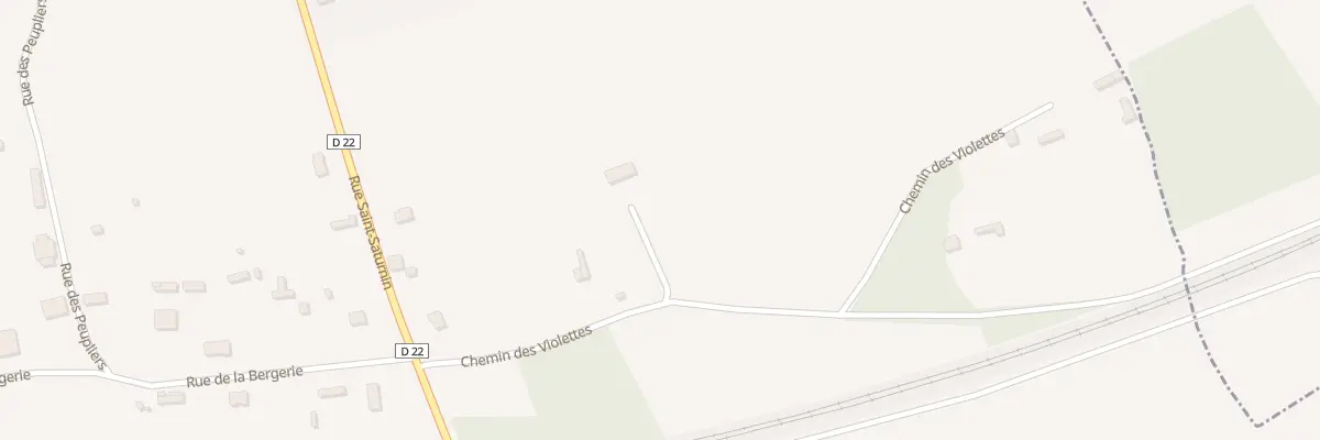Plan du 187 Che des Violettes à Plainville