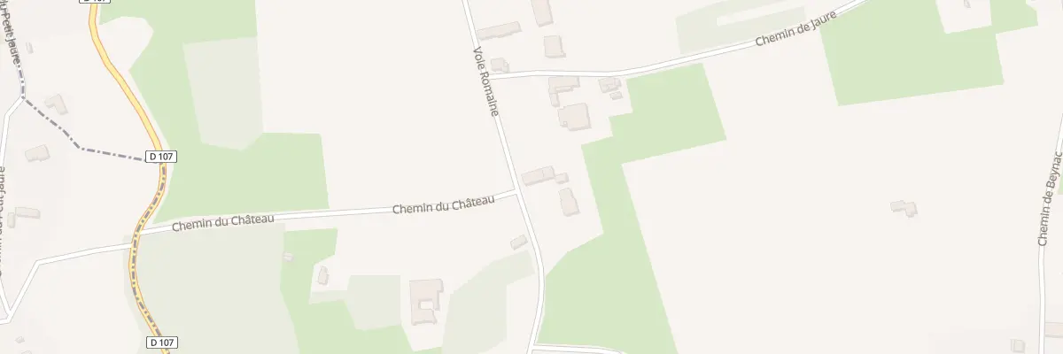Plan du 1834 Vc Voie Romaine à Lembras