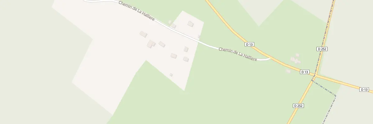 Plan de La Halliere à La Gonfrière