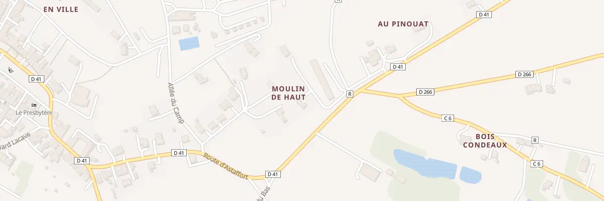Plan du 5338 Moulin de Haut à La Romieu