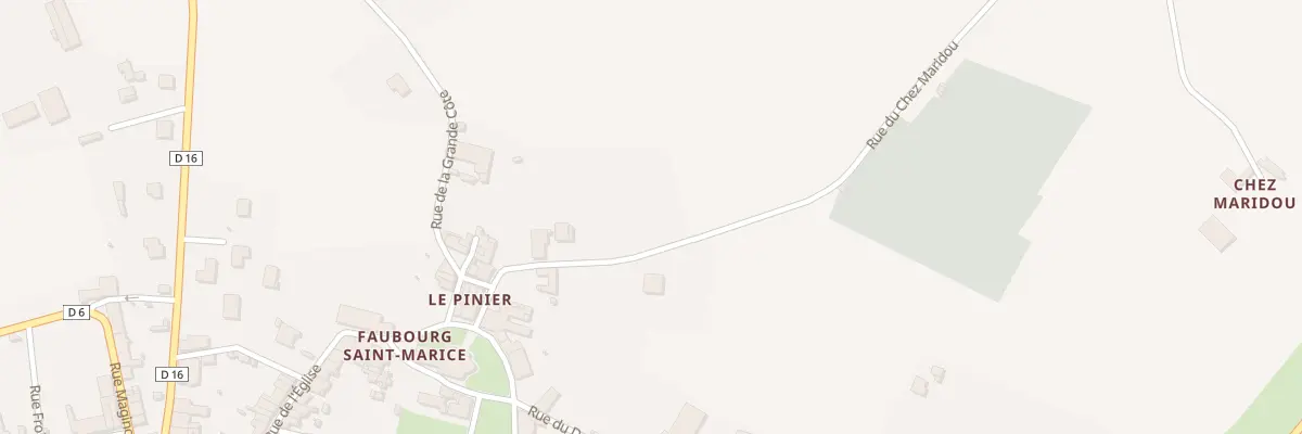 Plan du 8 Rte de Chez Maridou à Montbron