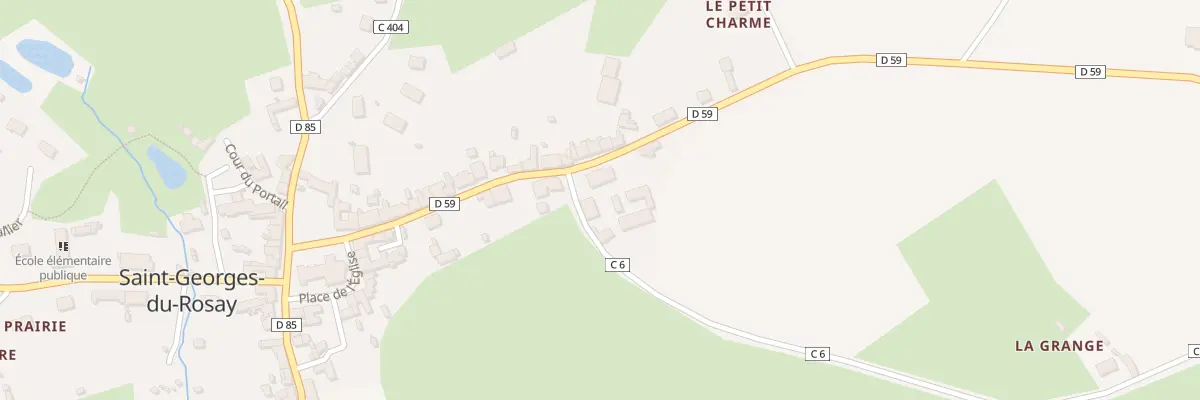 Plan du 1 Rte de St Aubin à Saint-Georges-du-Rosay