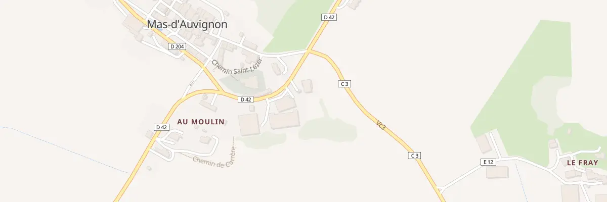 Plan du 136 Rte de la Lomagne à Mas-d’Auvignon