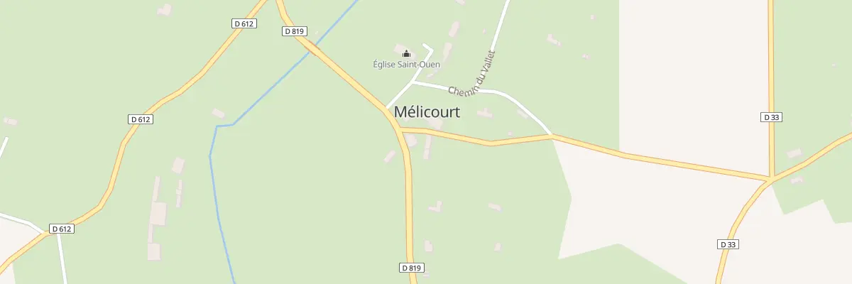 Plan du 10 Le Village à Mélicourt