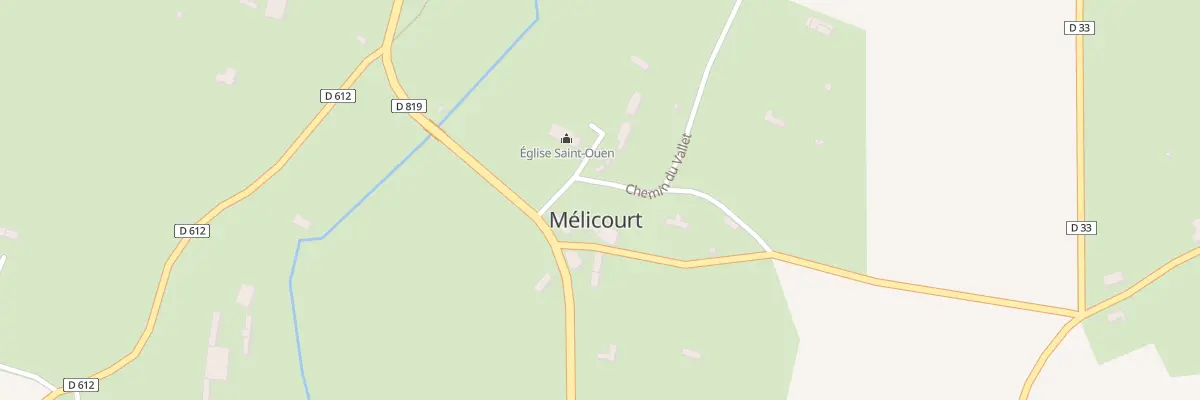 Plan du 5 Le Village à Mélicourt